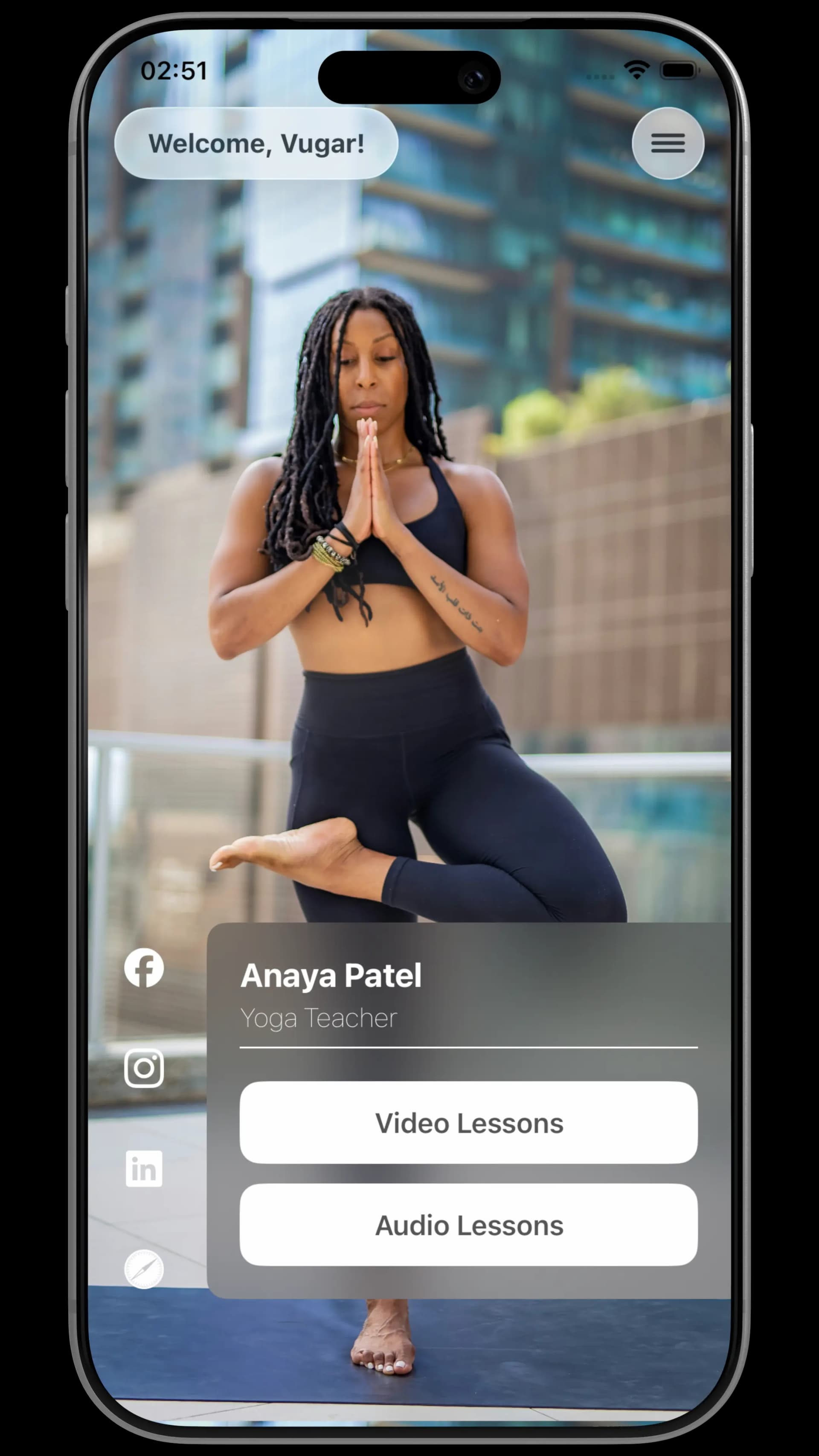 Yoga Master App Mockup